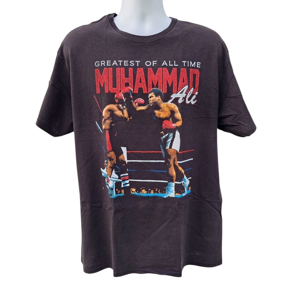 Muhammad Ali Greatest Of All Time Graphic T Shirt Mens XL Black Boxing Tee